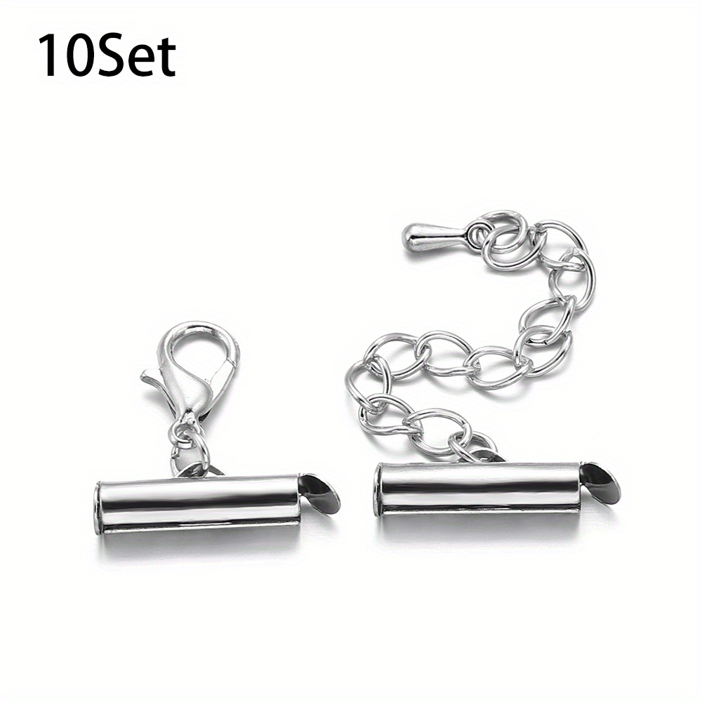 50pcs/lot Lobster Necklaces Bracelet Hooks End Clasps Chain Connectors  Stainless