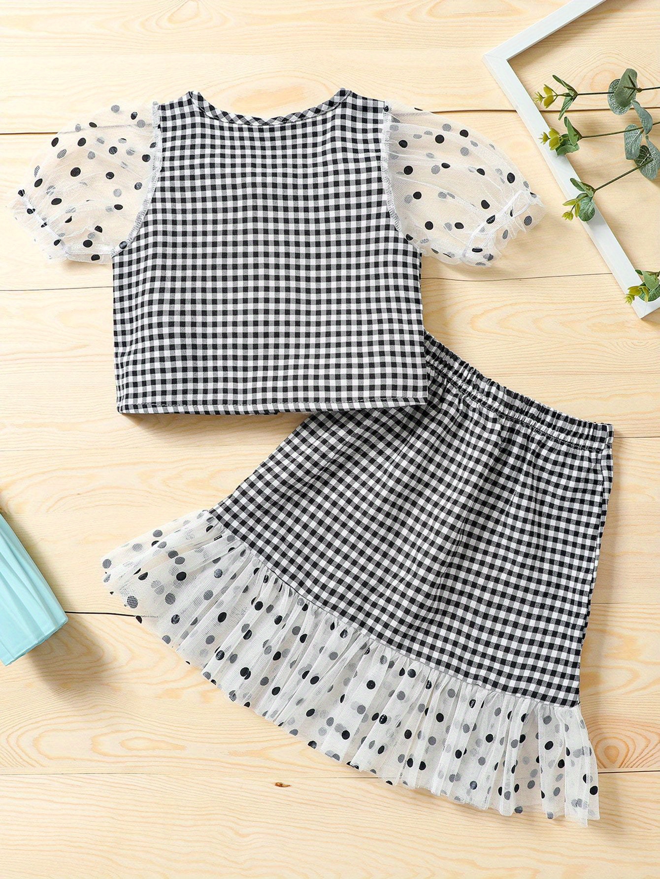 Toddler Girls Polka Dot Puff Sleeves Button Blouse Top - Temu Netherlands