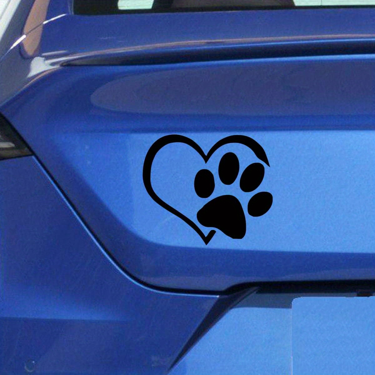 1pc Love Dog Paw Stampato Adesivi Auto Divertenti Accessori - Temu  Switzerland