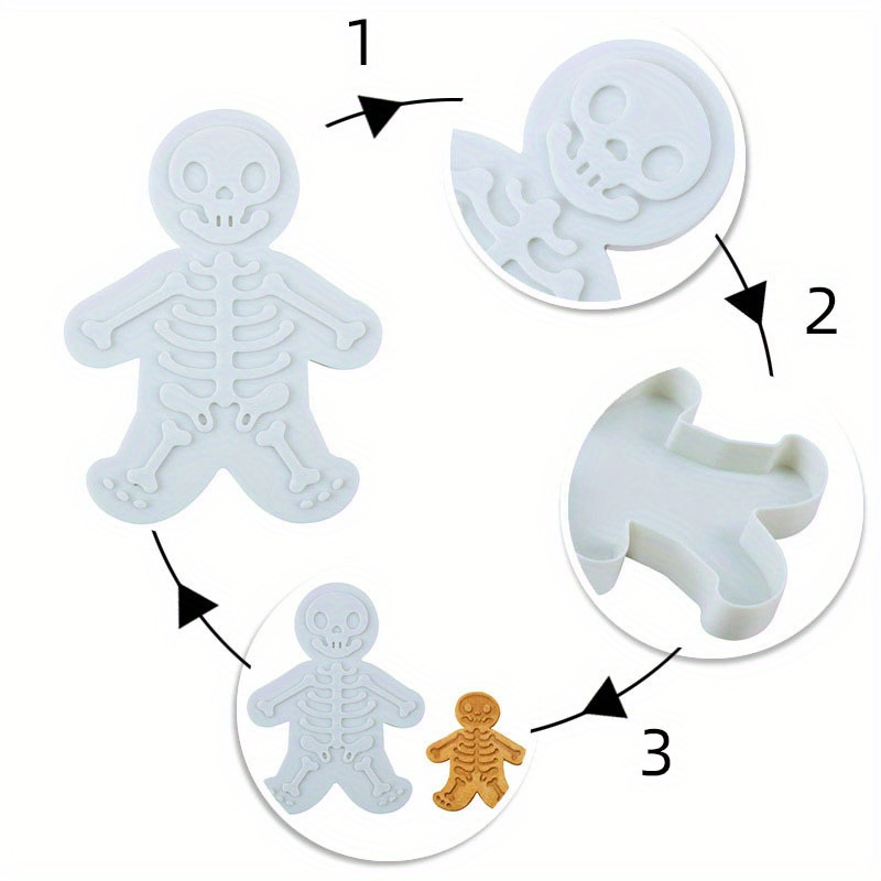 Delightful Halloween Cookie Cutters Gingerbread Man Fondant Temu
