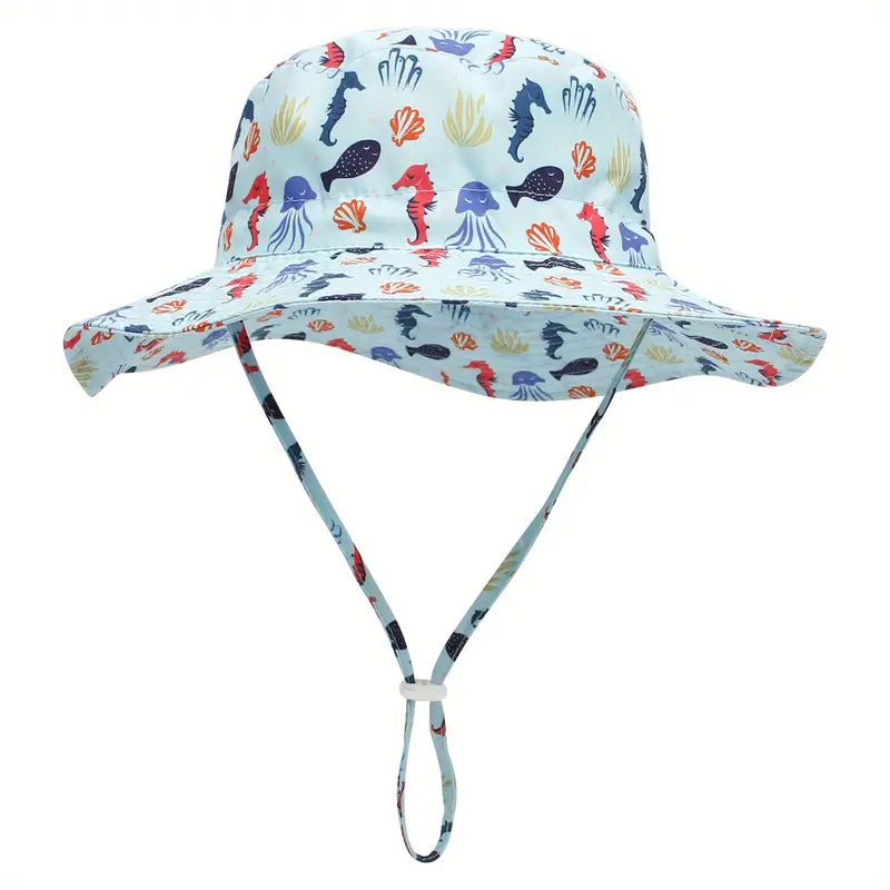 Toddler Kids Sun Hat Boys Girls Wide Brim Bucket Hat Baby - Temu