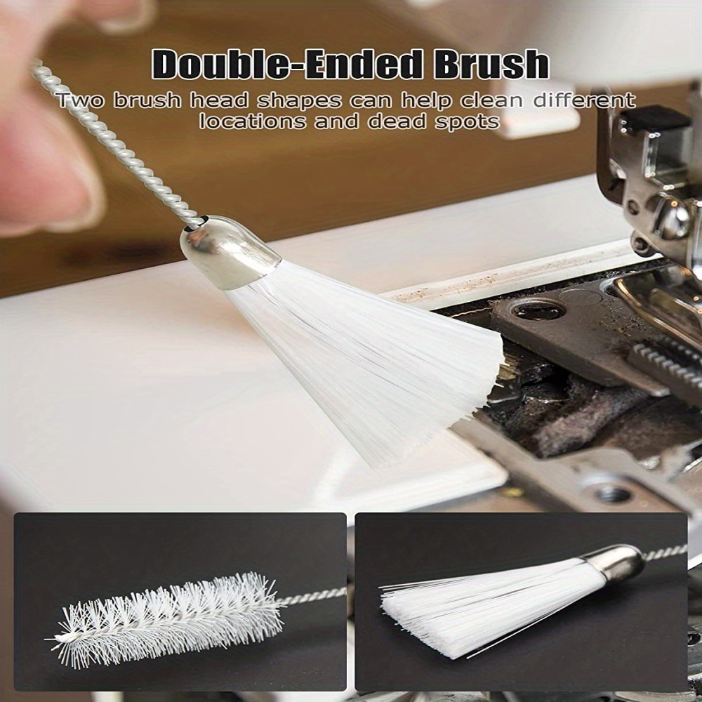 Sewing Machine Cleaning Brush, Household Double Ended Cleaning Brush,  Multi-functional Sewing Machine Clean Brush Tail - Temu