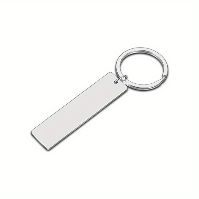Metal Keychain Blank Keychain Stainless Steel Keychain Blank - Temu
