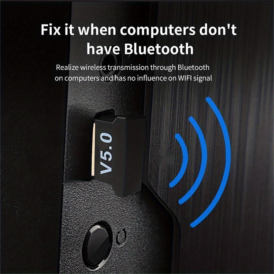 Bluetooth Adapter for PC, USB Mini Bluetooth 5.0 EDR Dongle for Computer  Desktop