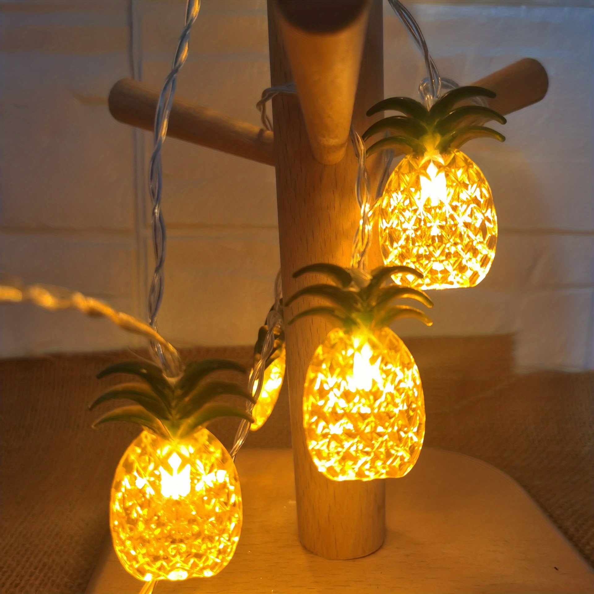 Pineapple String Lights Battery Operated 10 Fun Patio Lights Temu