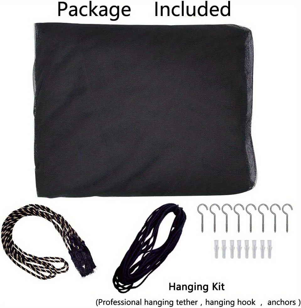 Four Corner Post Mosquito Net Canopy Bedroom Guest Room Temu