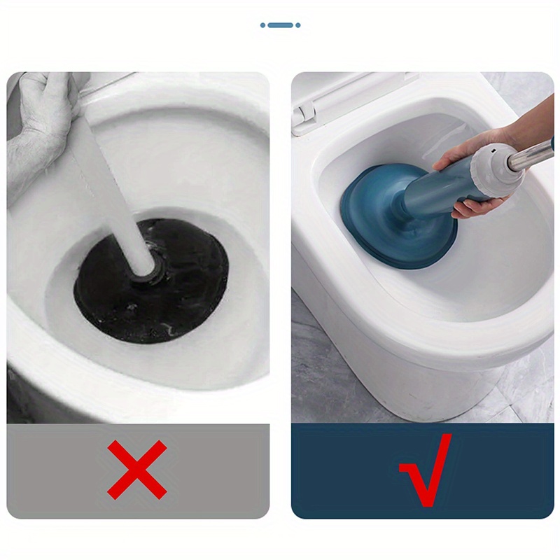 Super Suction Cup Toilet Plunger Multifunctional Bathroom And