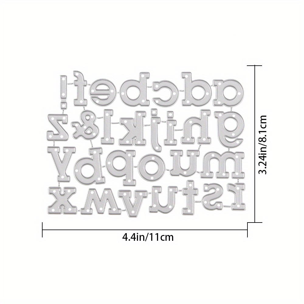 26 English Letters New Metal Cutting Dies For Diy Paper Card - Temu