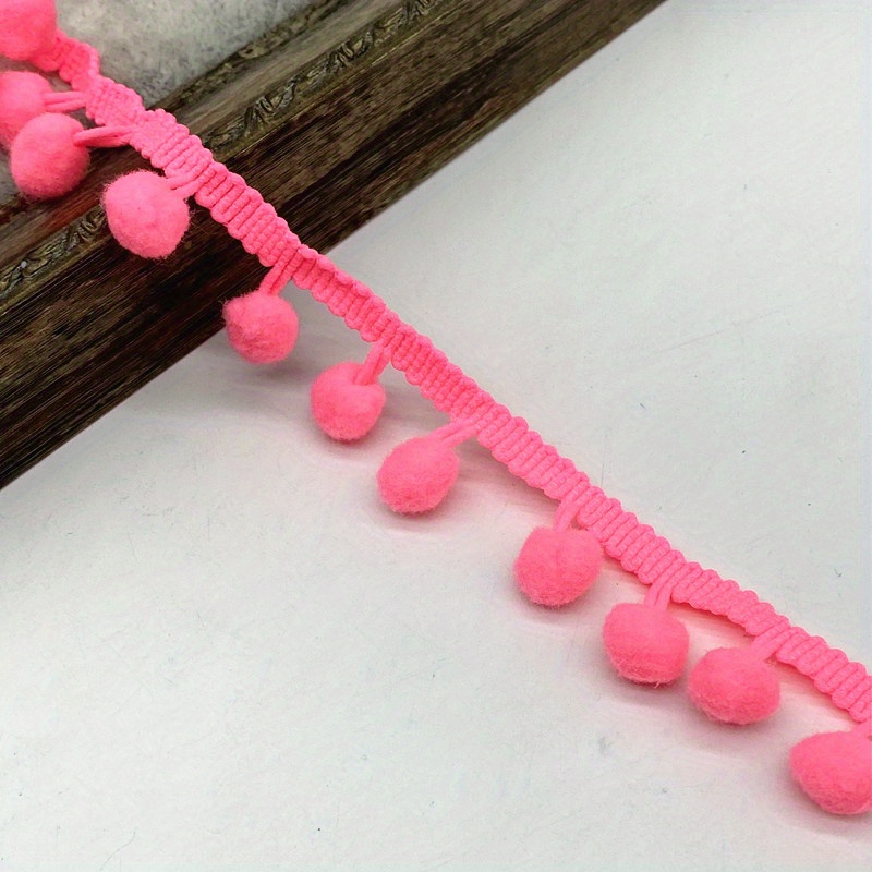 5 Yards Pom Pom Trim Ball Pompom Fringe Ribbon Sewing Lace - Temu