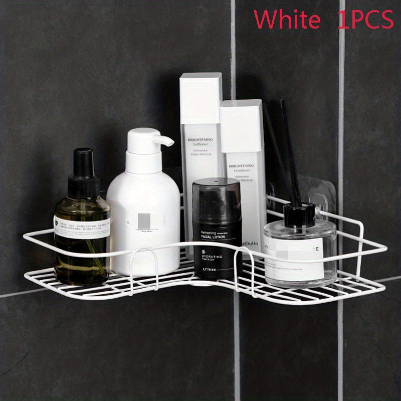 1pc Bathroom Shelf, Shower Caddy Rack, Kitchen No Punching Triangle Storage  Rack