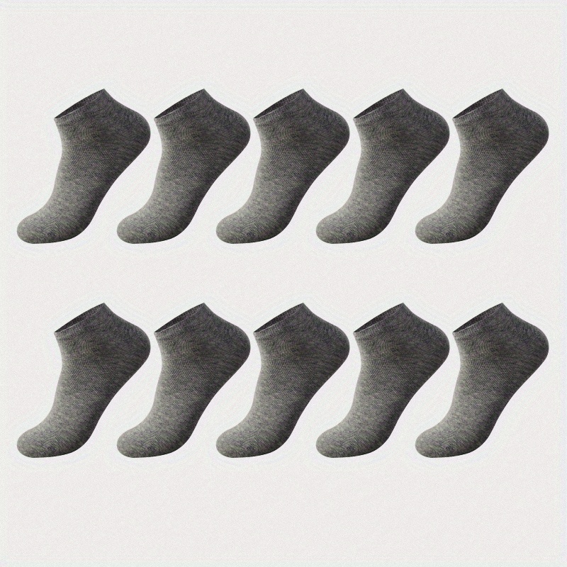 Chaussettes homme - Chaussettes gris foncé - 10 paires