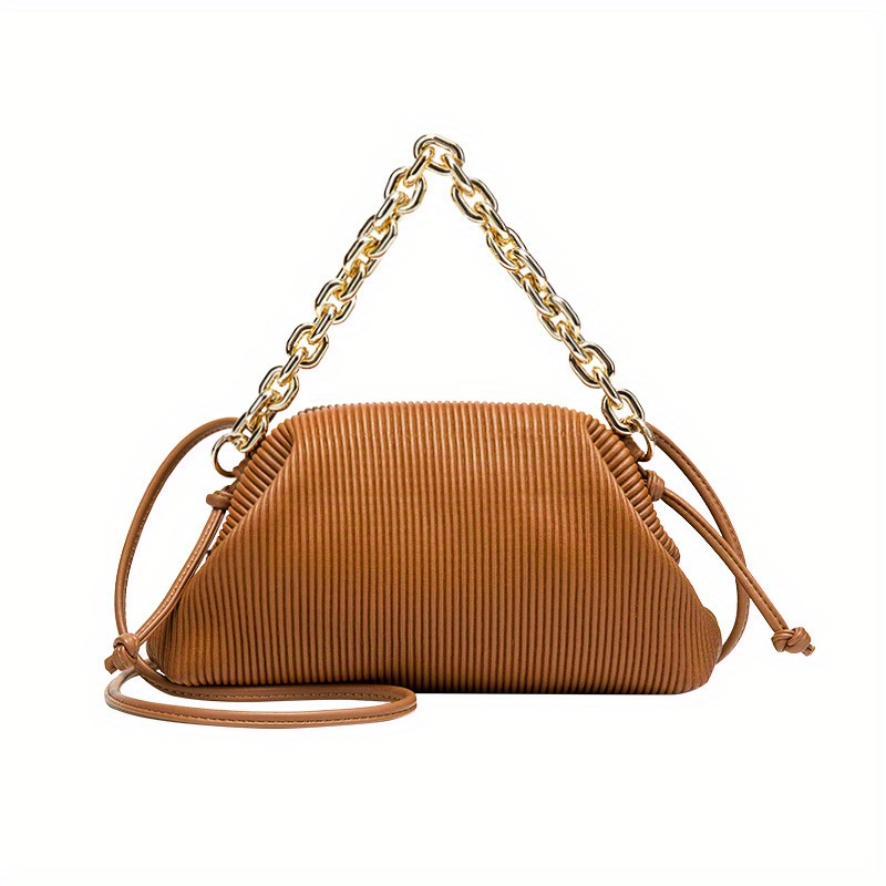 Bottega Veneta Women's Knot Pleated Leather Clutch Bag