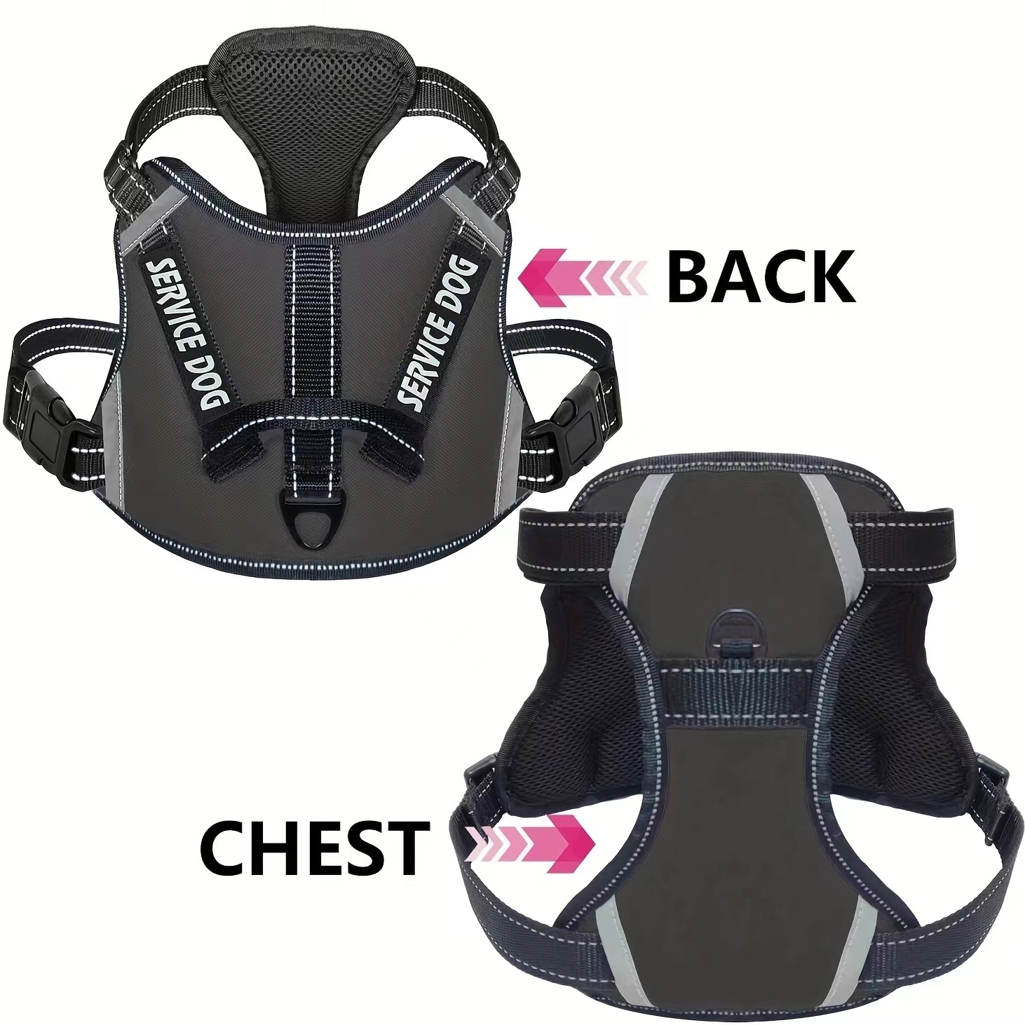 Comfortable No pull Dog Harness Handle Service Outdoor Temu