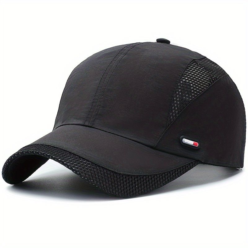 1pc Thin Section Sunshade Quick-drying Baseball Cap Mesh Cap Male Summer Breathable Outdoor Fishing Sun Hat Summer Cap details 1