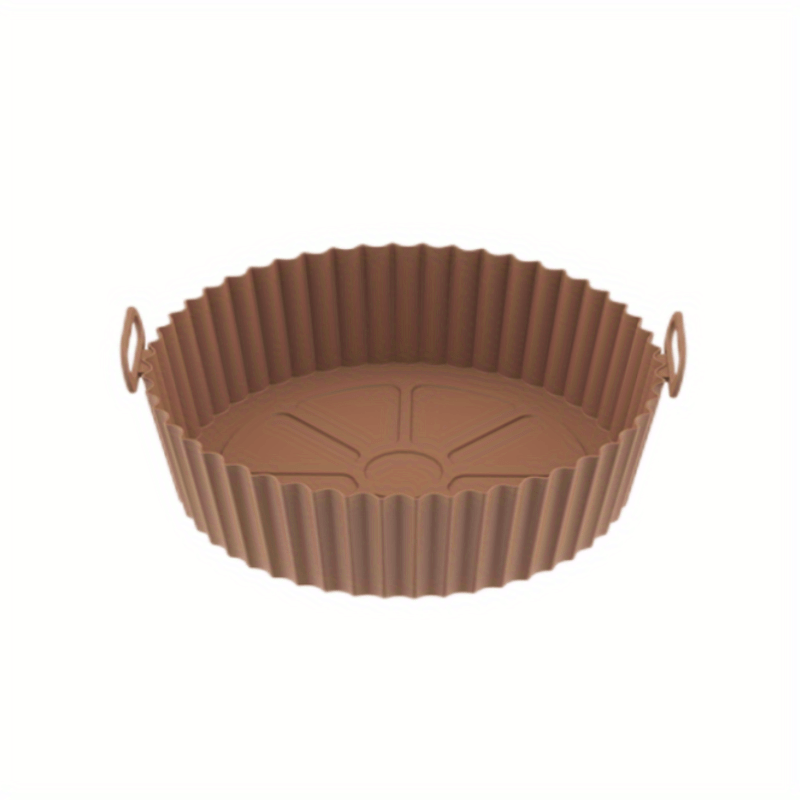 Silicone Basket Pot Tray Round Liner Air Fryer Mat Container Accessories  Pan Baking Mold Pastry Canister Shape Protector DC05