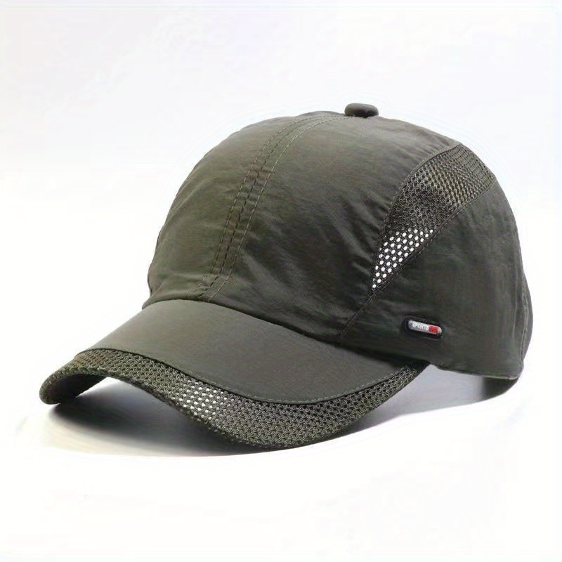 1pc Thin Section Sunshade Quick-drying Baseball Cap Mesh Cap Male Summer Breathable Outdoor Fishing Sun Hat Summer Cap details 5