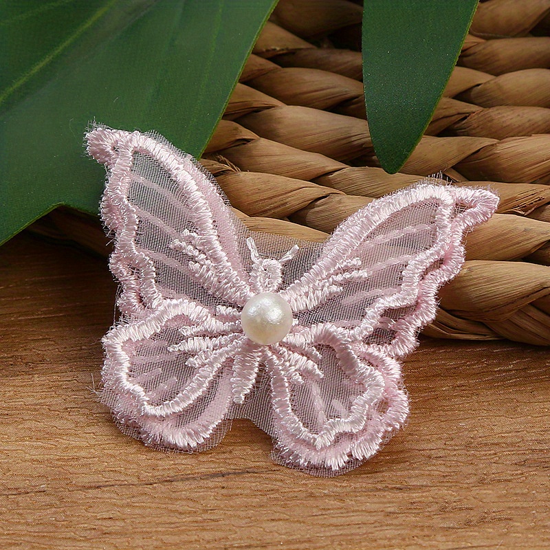 Multicolor Diy Stereo Double Layer Butterfly Embroidery Lace - Temu