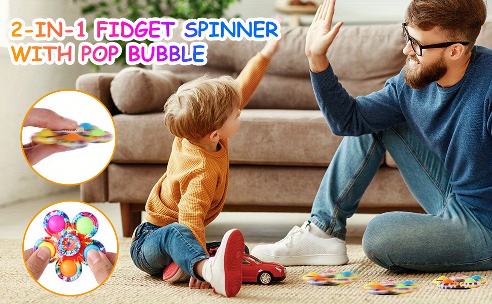 Simple Popper Popping Bubble Fidget Spinners Kids Party Temu Australia