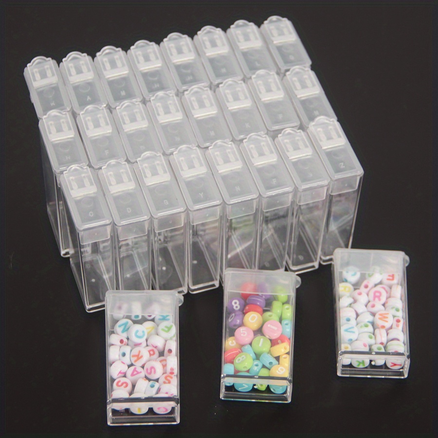 124 Grids Diamond Painting Box, Art Craft Storage Containers, Mini