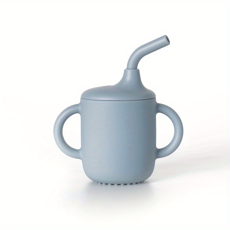 Silicone Training Cup With Straw Non Slip Handles NO BPA