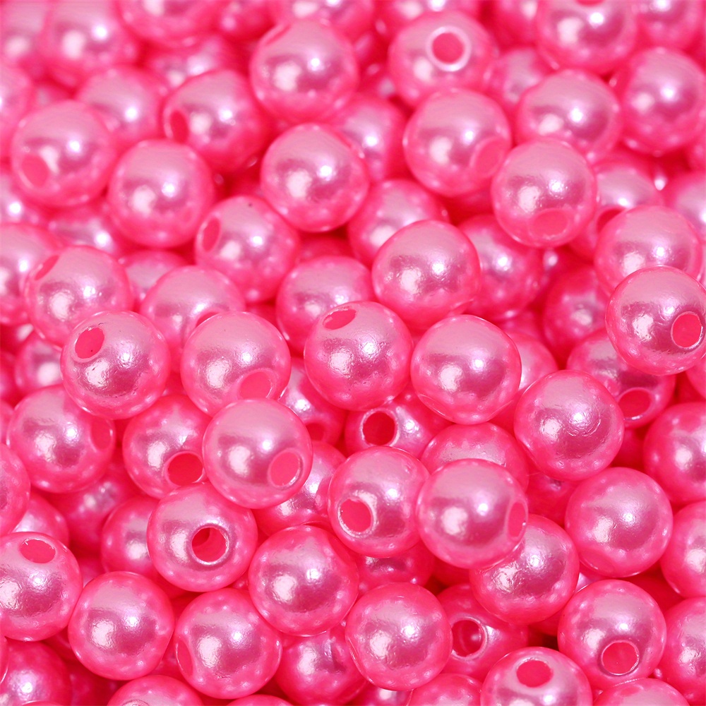 Multicolor Pearl Beads Round Handcrafted Loose Spacer Beads - Temu