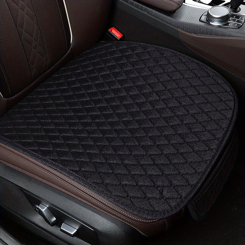Upgrade Your Car Comfort: Plush Car Seat Cushion-breathable Non-slip Seat  Protector Covers Pad-4seasons Universal Size Car Accessories - Temu