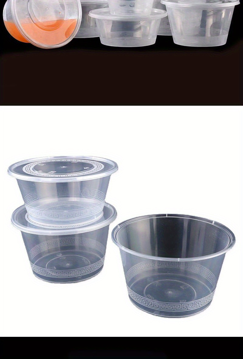 Disposable Bowls Round Plastic Bowls Dessert Bowls - Temu