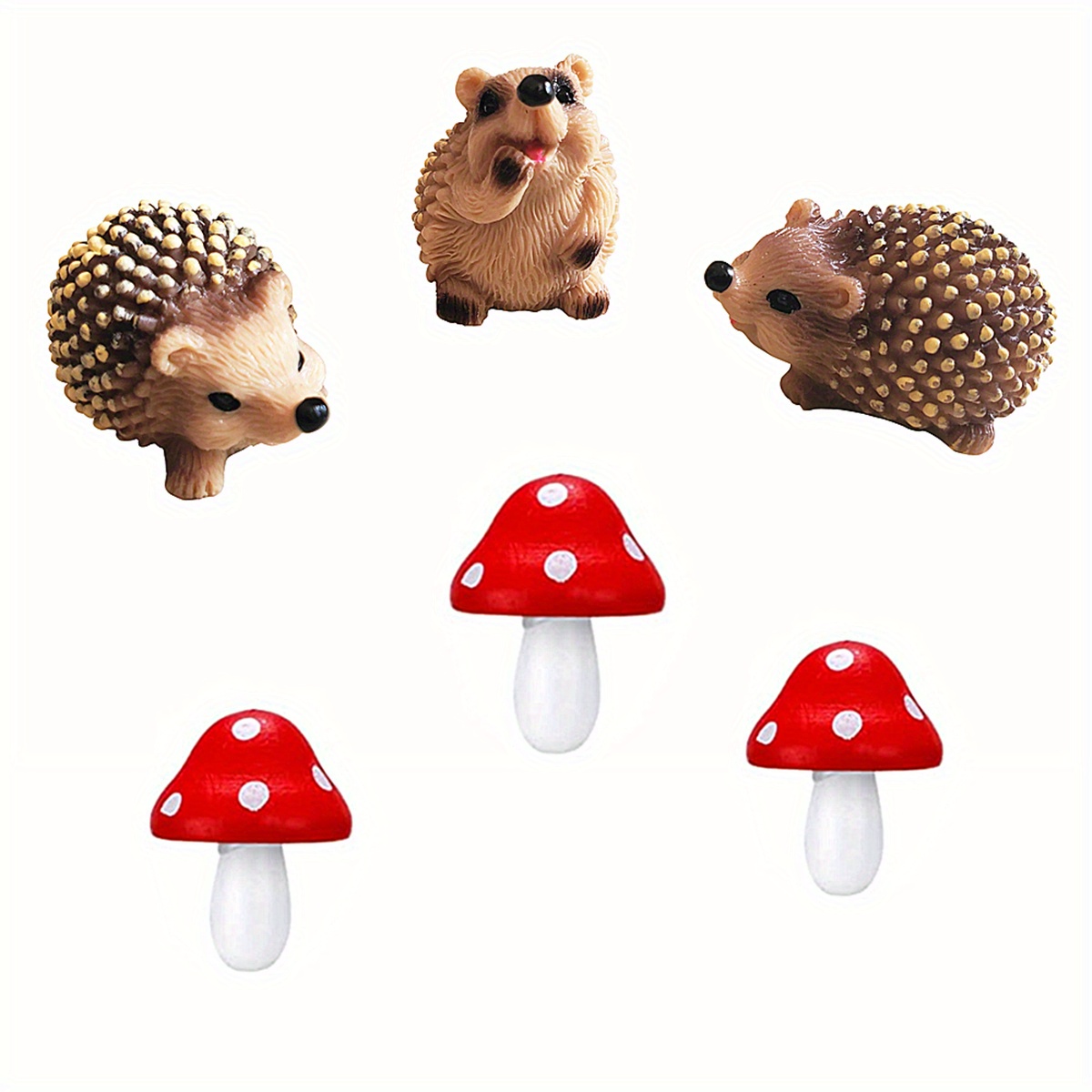 1pc Miniature 3 Champignons Figurines Accessoires de Jardin - Temu Canada