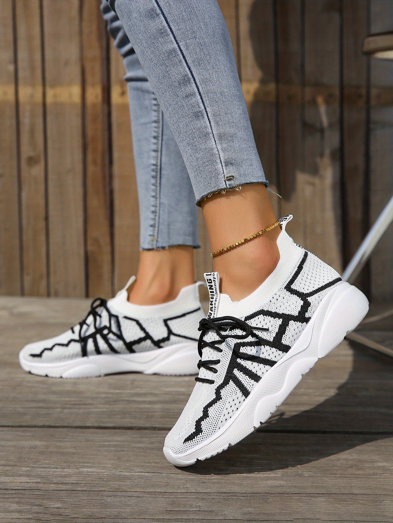 Regenbogen Sportschuhe Für Damen - Bunte Sneaker Mit Dicker Sohle Für Fitness & Alltag