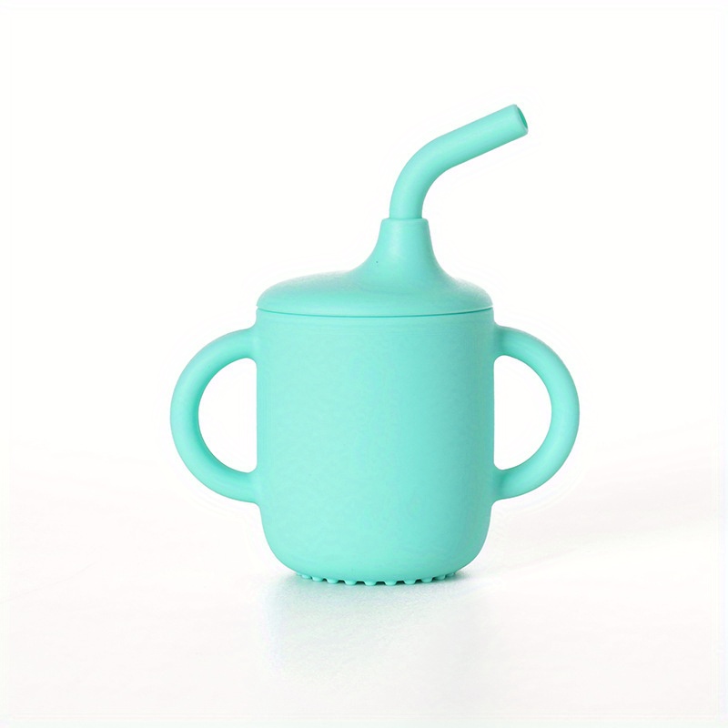 Silicone Training Cup With Straw Non Slip Handles NO BPA