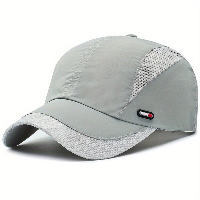 1pc Thin Section Sunshade Quick-drying Baseball Cap Mesh Cap Male Summer Breathable Outdoor Fishing Sun Hat Summer Cap details 3