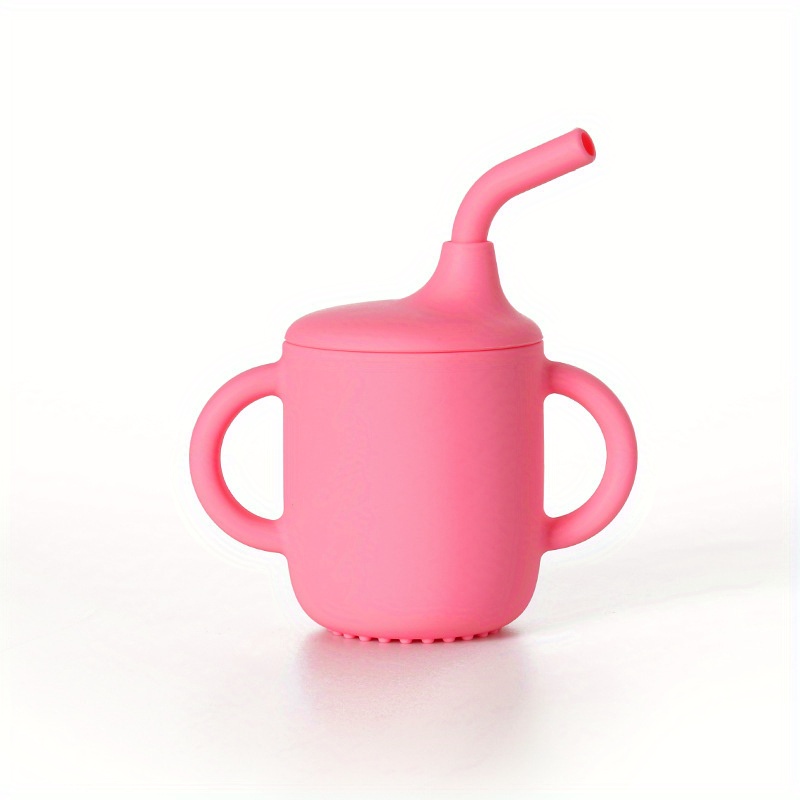 Silicone Training Cup With Straw Non Slip Handles NO BPA