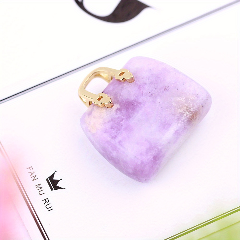 1pc Natural Crystal Stone Cute Small Bag Shape Stone Unique Crystal Purse  Charms Handicraft Handbag Stone High Quality Carving For Decoration And  Gifts Jewelry Making - Arts, Crafts & Sewing - Temu Belgium