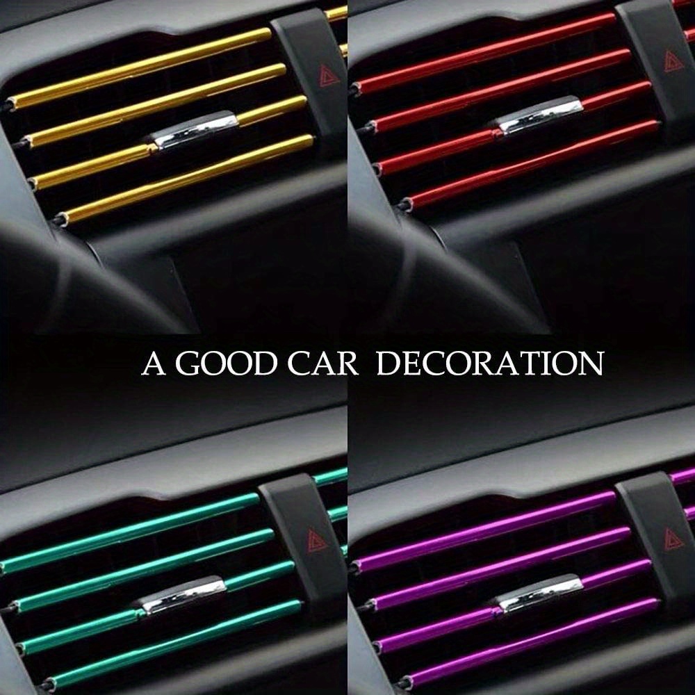 10 Teile / Auto Innenraum Klimaanlage Ausgang Dekoration Streifen