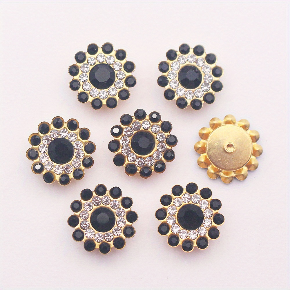 Sewing Beads Sun Flower Claw Rhinestones Flatback Round - Temu