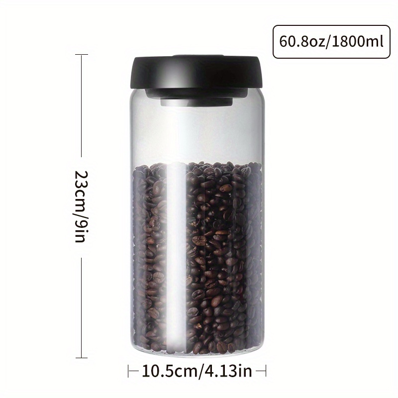 Sealed Glass Spice Jars Beans Coffee White 475ml 2pcs/3pcs Large Capacity  Practical With Lids And Spoons 