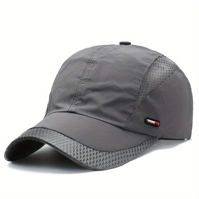 1pc Thin Section Sunshade Quick-drying Baseball Cap Mesh Cap Male Summer Breathable Outdoor Fishing Sun Hat Summer Cap details 6