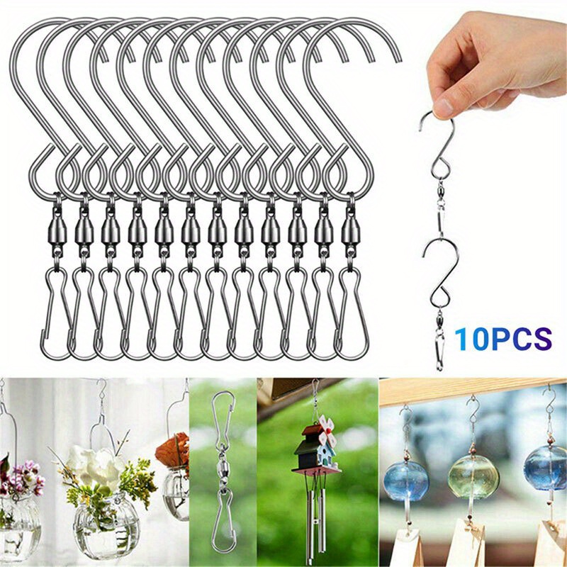 S shaped Swivel Hooks Perfect Hanging Wind Chimes Curtains ! - Temu Canada