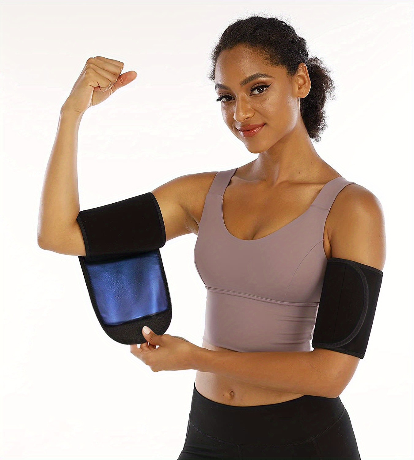 2 Pairs Arm Slimming Shapers Sleeves for Women - Upper Arm Compression  Sleeve To Tone Arms Arm Wraps for Flabby Arms Helps Shape Upper Arms 