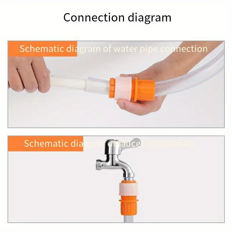 1pc universal metal faucet connector transform your kitchen hose for garden watering tools details 4