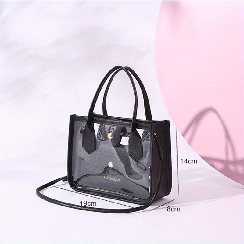 Clear chain tote discount bag