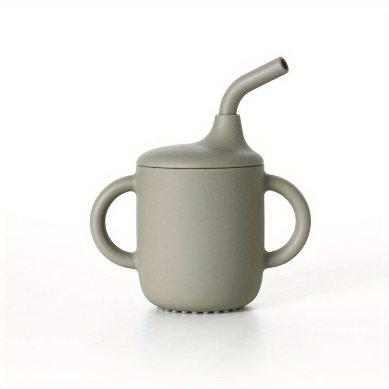 Silicone Training Cup With Straw Non Slip Handles NO BPA