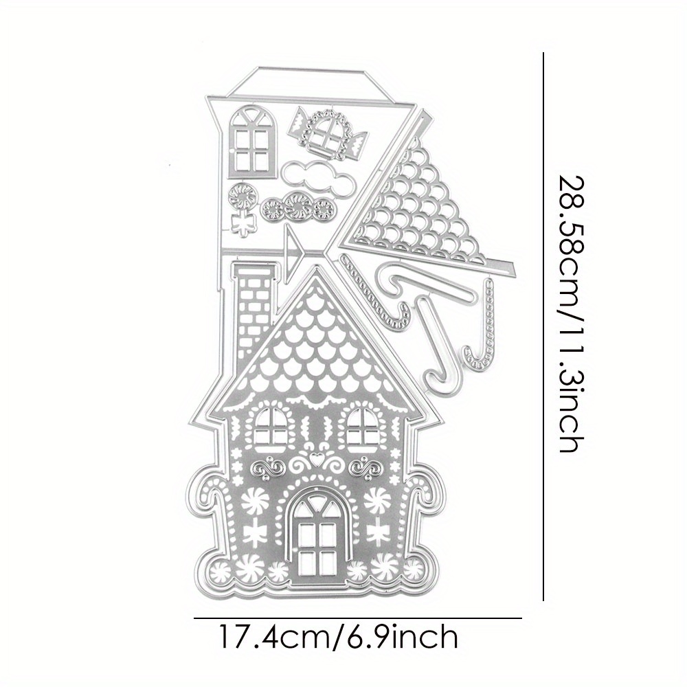 Gingerbread House Cutting Dies For Diy Scrapbooking Album Card Making