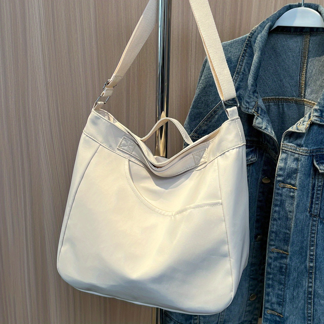 Women's Minimalist Shoulder Bag, Large Capacity All-match Handbag