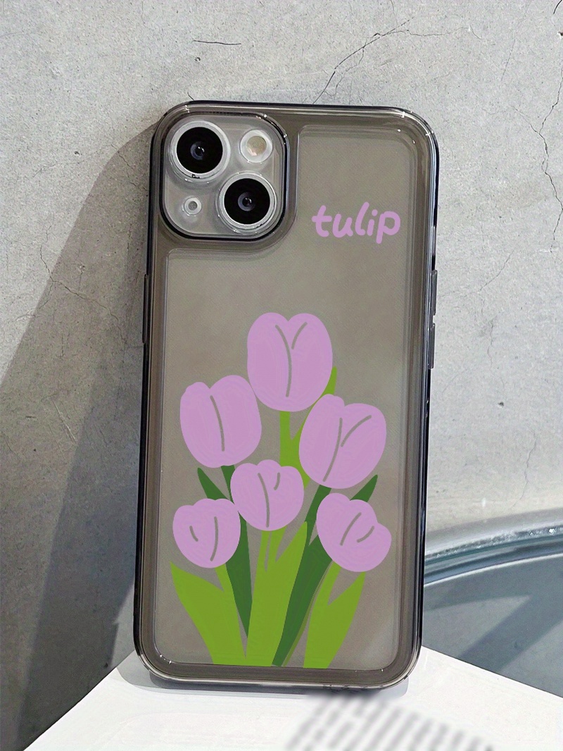 Custodia Trasparente Per Telefono Wildflower Con Nome