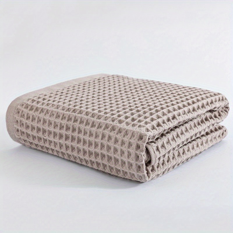 Classic Waffle Weave Bath Towels, Oversized Pure Cotton, 13.78 x 29.52 In,Microfiber Cotton for Bathroom Spa Hotel Home Kitchen, Size: Quick Drying