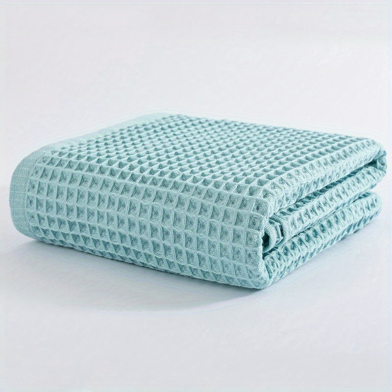 Classic Waffle Weave Bath Towels, Oversized Pure Cotton, 13.78 x 29.52 In,Microfiber Cotton for Bathroom Spa Hotel Home Kitchen, Size: Quick Drying