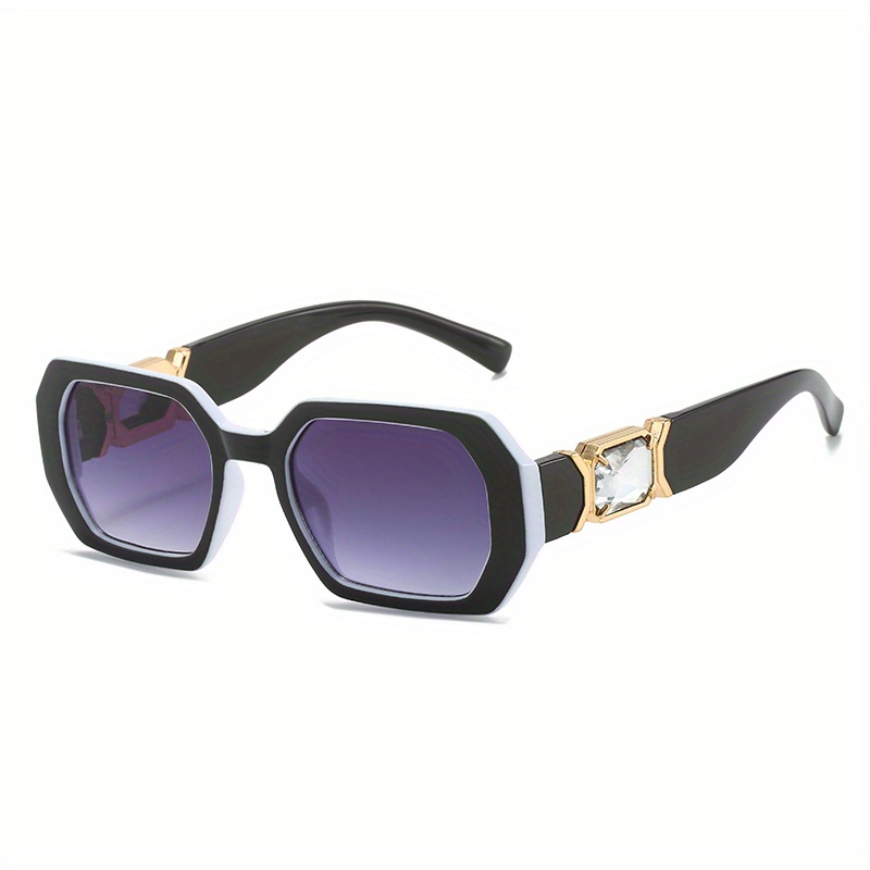 Large Square Fashion Sunglasses For Women Men Luxury Chain Charm Uv400 Sun  Shades For Summer Beach Party - Temu