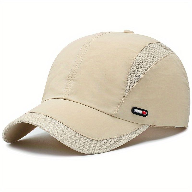 1pc Thin Section Sunshade Quick-drying Baseball Cap Mesh Cap Male Summer Breathable Outdoor Fishing Sun Hat Summer Cap details 2