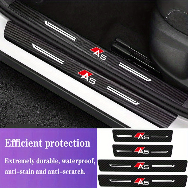 Carbon Fiber Interior Door Threshold Anti Scratch Stickers Temu